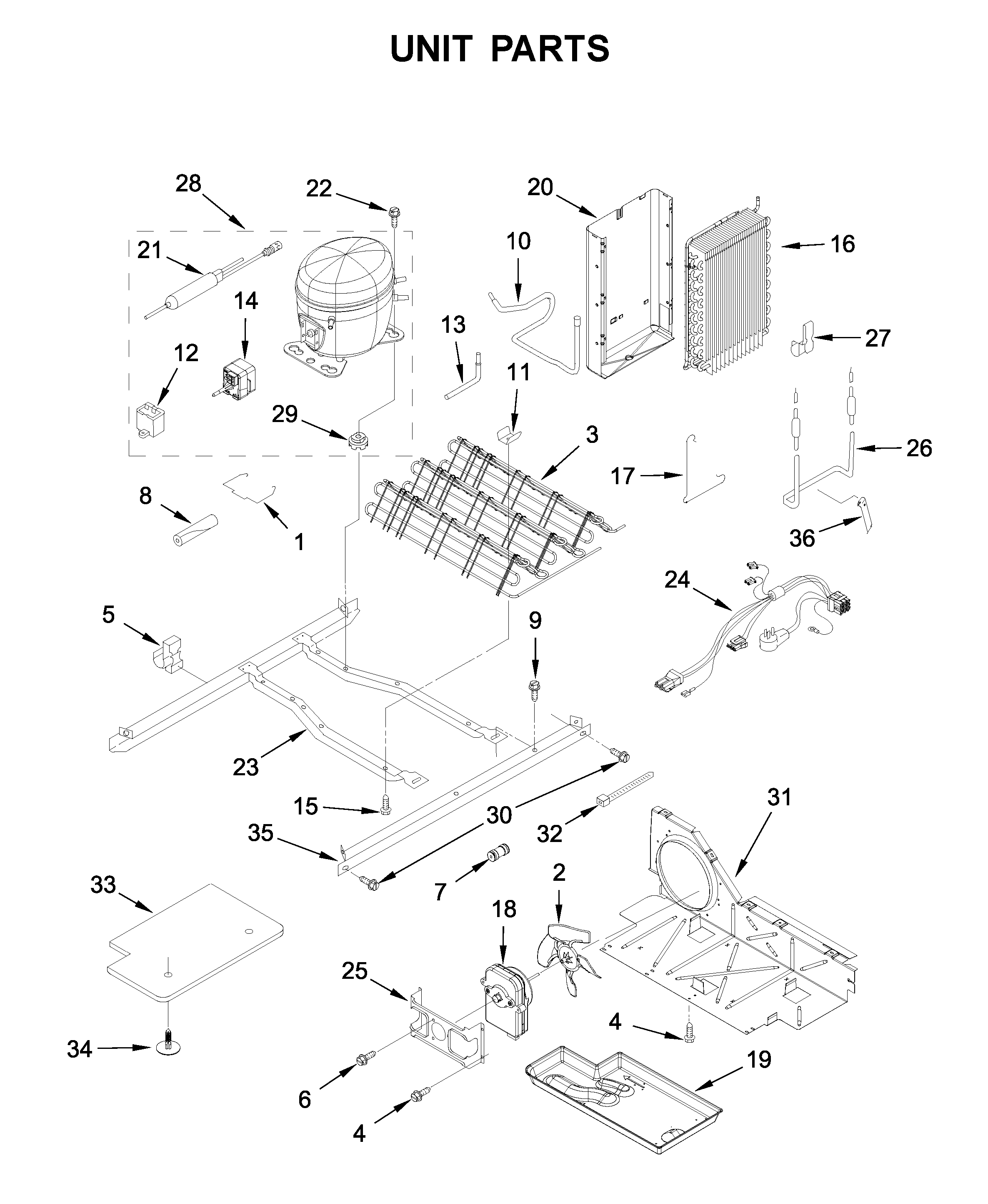 Ikea ISF25D2XBM01 unit parts diagram