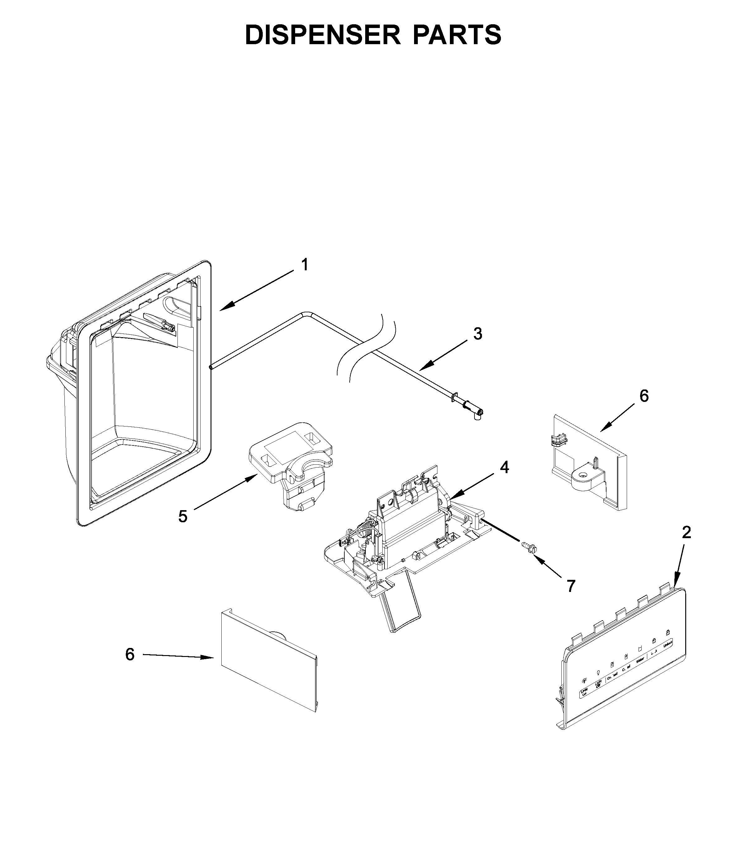 Whirlpool WRS555SIHB03 dispenser parts diagram