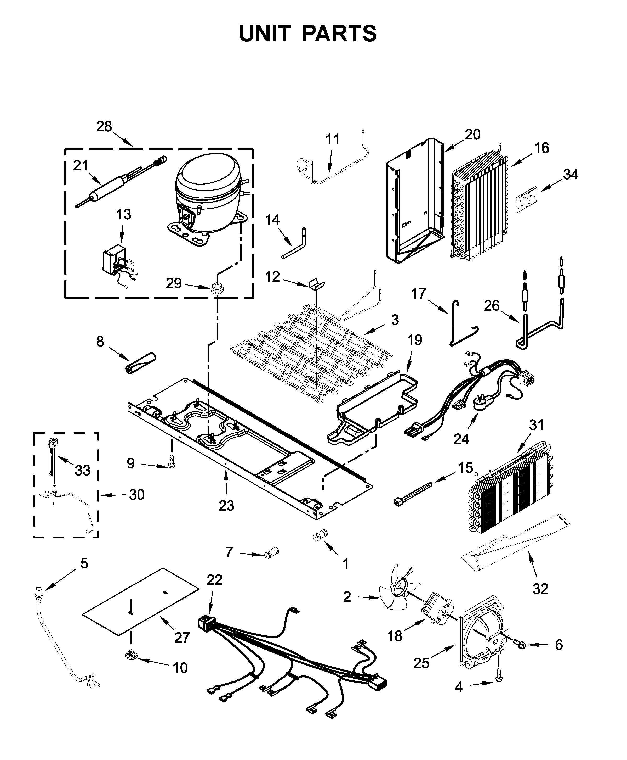 Whirlpool WRS970CIHZ00 unit parts diagram