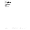 Whirlpool WFW5620HW2 cover sheet diagram