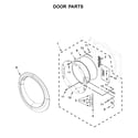 Whirlpool WED71HEDW0 door parts diagram