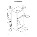 Whirlpool WRT318FZDW06 cabinet parts diagram