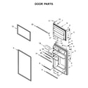 Whirlpool WRT318FZDW06 door parts diagram
