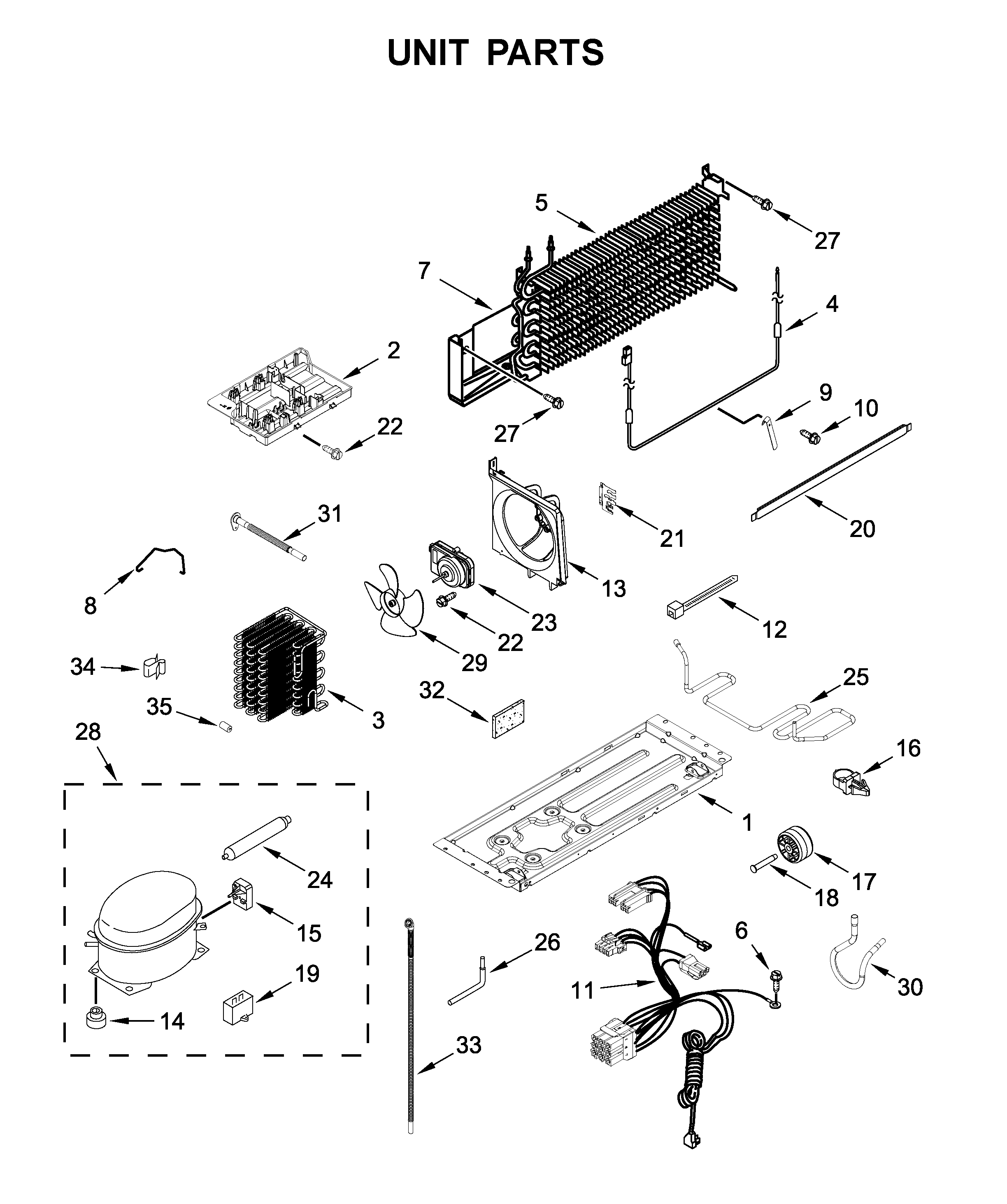 Whirlpool WRT318FZDW06 unit parts diagram