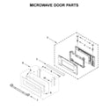 Jenn-Air JMW2430IL03 microwave door parts diagram