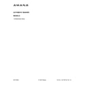Amana NFW5800HW0 cover sheet diagram