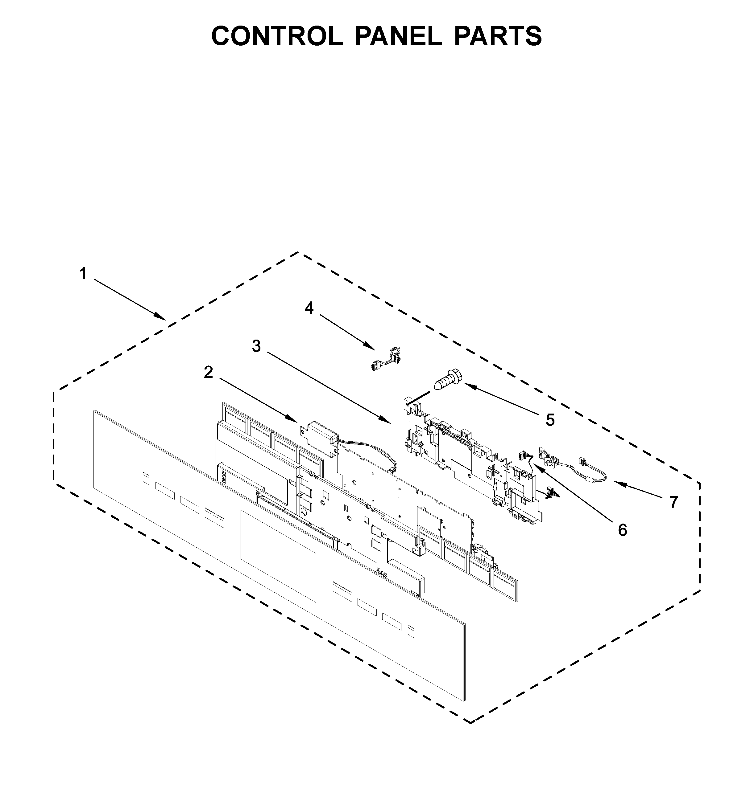 Jenn-Air JMC2427IM03 control panel parts diagram