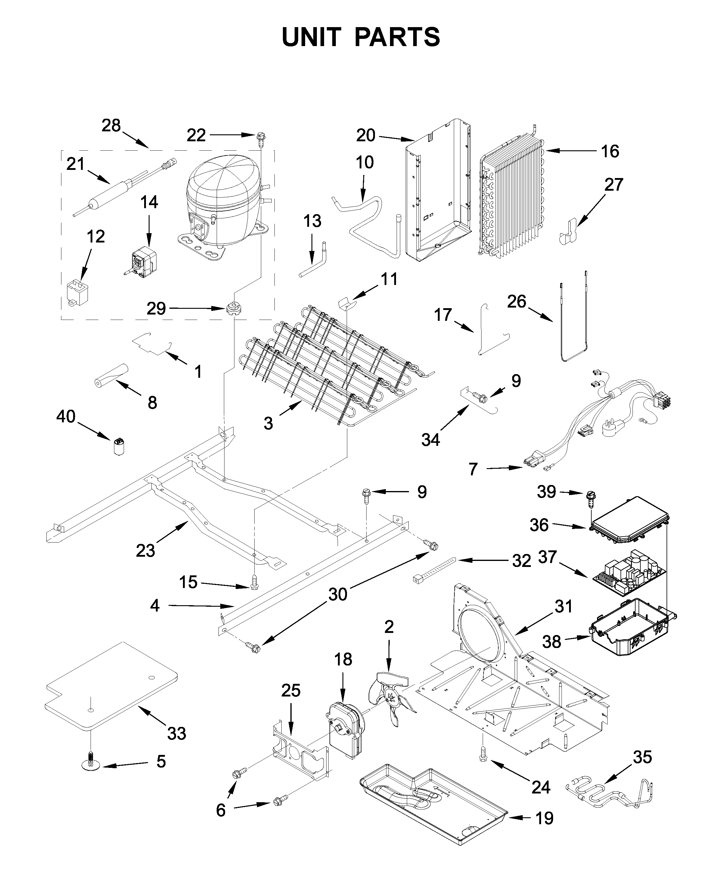 Maytag 5GRS315NHM00 unit parts diagram