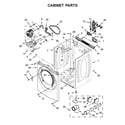Whirlpool WED7590FW1 cabinet parts diagram
