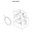 Whirlpool WED7590FW1 door parts diagram