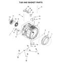 Maytag MHW5630HC0 tub and basket parts diagram