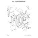 Maytag MHW6630HW0 top and cabinet parts diagram