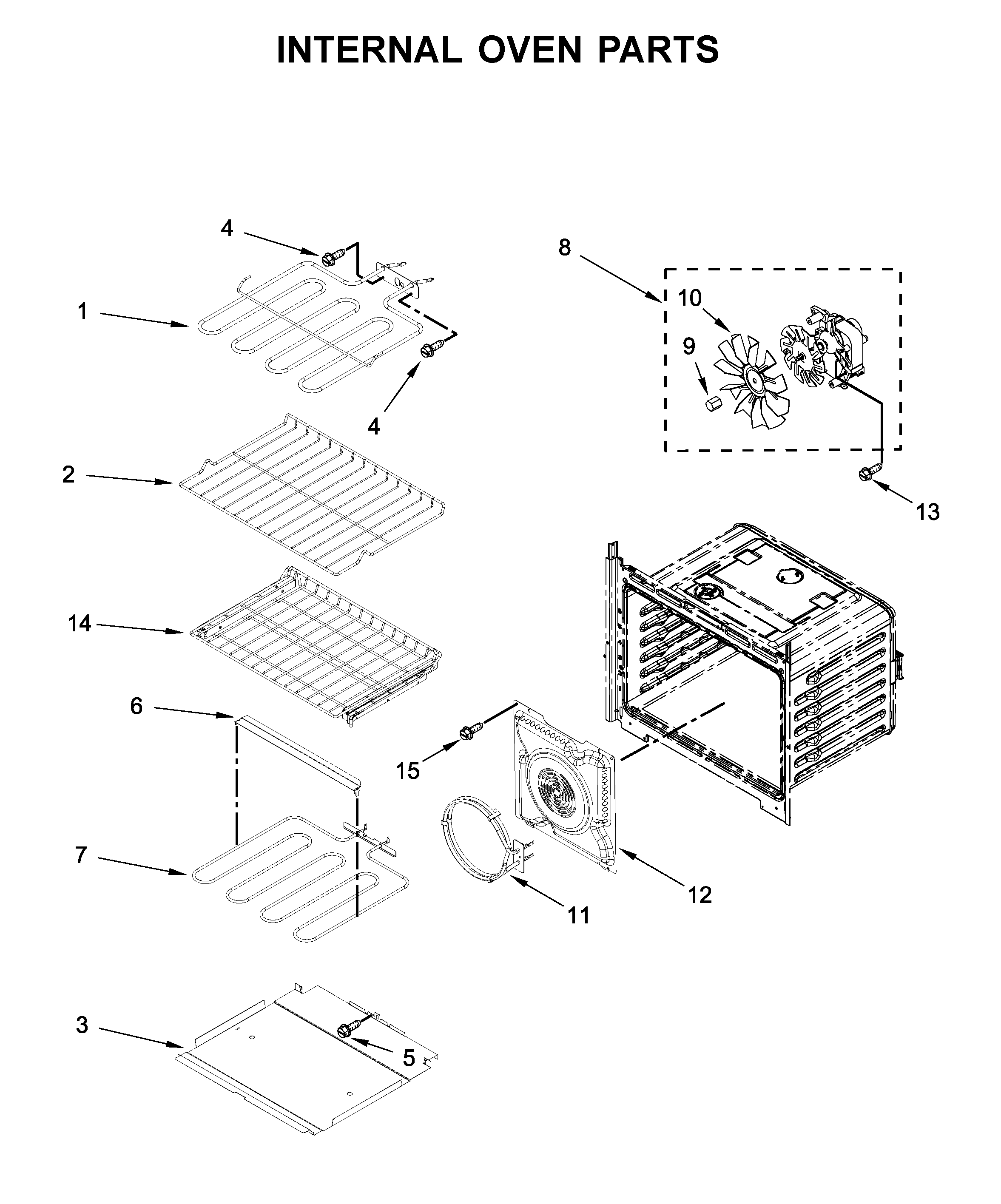 Maytag MEW9530FZ04 internal oven parts diagram