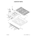 Whirlpool WFG525S0JZ1 cooktop parts diagram