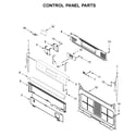 Whirlpool WFG525S0JZ1 control panel parts diagram