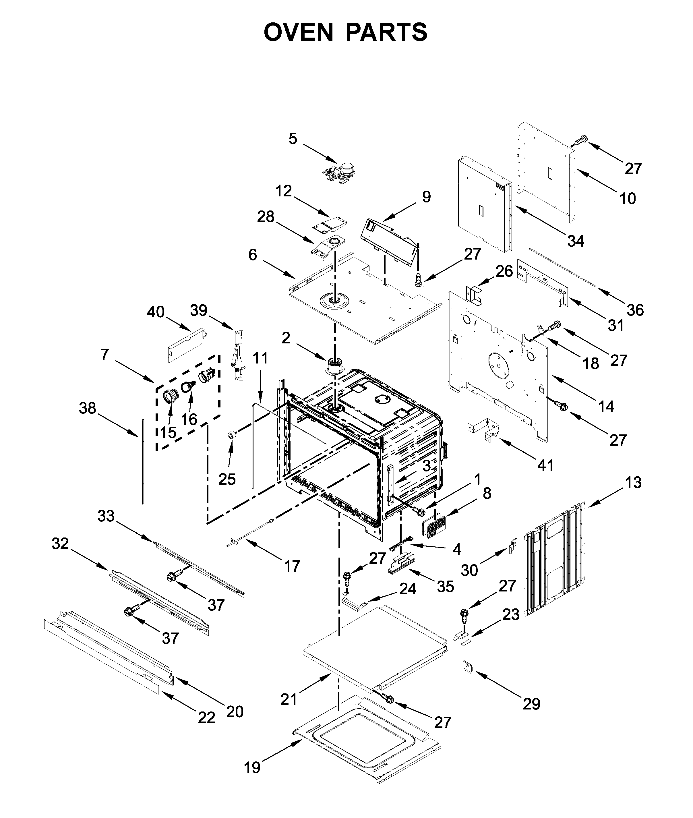Whirlpool WOD77EC0HS02 oven parts diagram