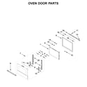Jenn-Air JJW2430IM01 oven door parts diagram