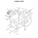Maytag MED6230RHW1 cabinet parts diagram