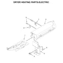 Maytag MED6230RHW1 dryer heating parts-electric diagram
