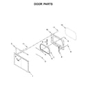 Maytag MED6230RHW1 door parts diagram
