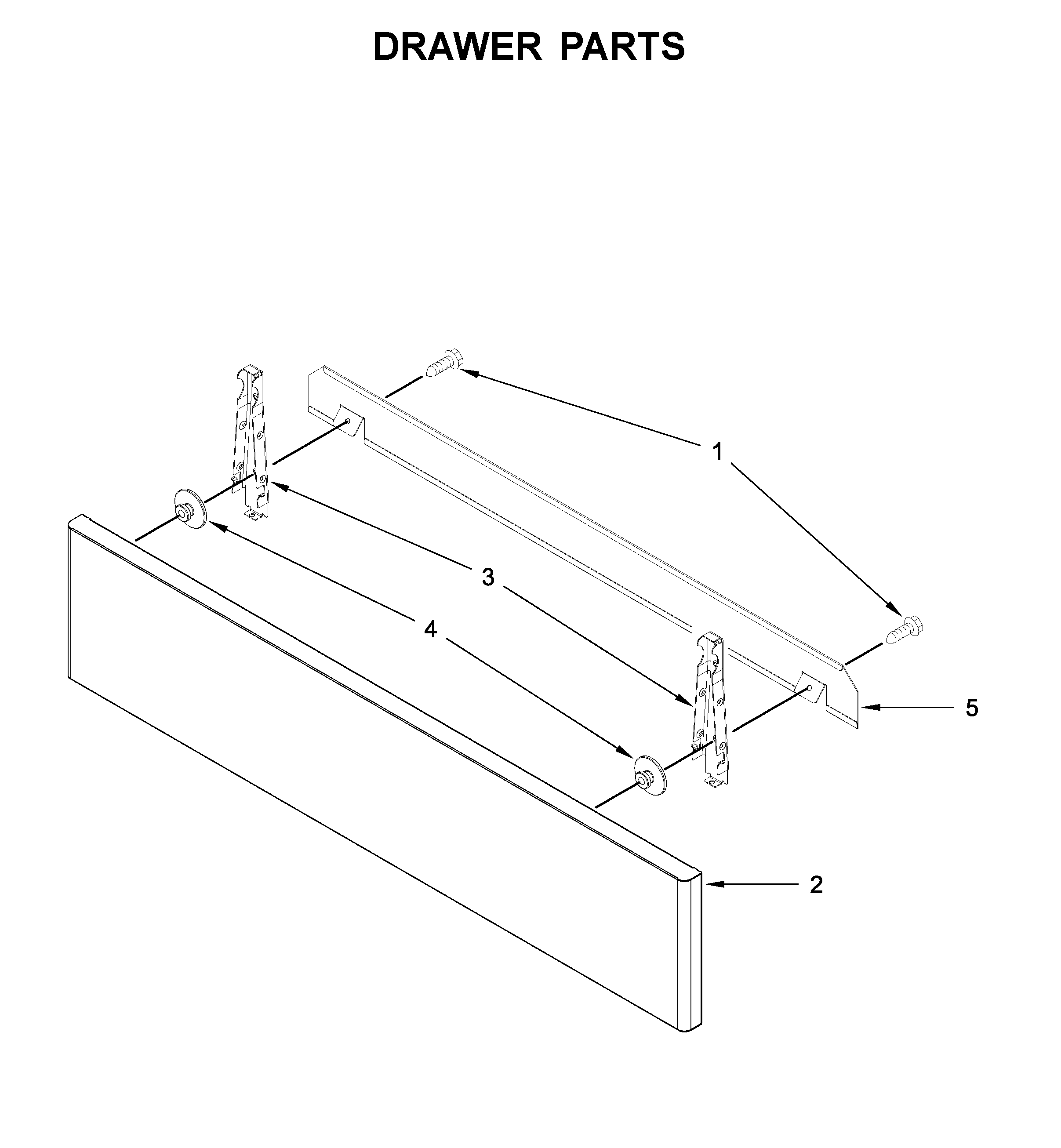 KitchenAid KSEG950ESS2 drawer parts diagram