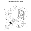 KitchenAid KRFC604FSS02 refrigerator liner parts diagram