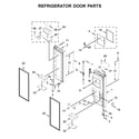 KitchenAid KRFC604FSS02 refrigerator door parts diagram