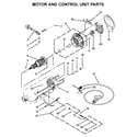 KitchenAid 5KSM125BFG4 motor and control unit parts diagram