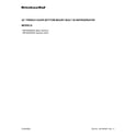 KitchenAid KBFN502ESS02 cover sheet diagram