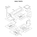 KitchenAid KBFN502ESS02 shelf parts diagram