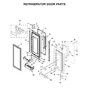 KitchenAid KBFN502ESS02 refrigerator door parts diagram