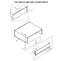 KitchenAid KBFN502ESS02 top grille and unit cover parts diagram