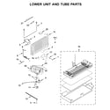 KitchenAid KBFN502ESS02 lower unit and tube parts diagram