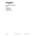 Whirlpool WDTA50SAKV0 cover sheet diagram