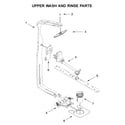 Whirlpool WDTA50SAKV0 upper wash and rinse parts diagram