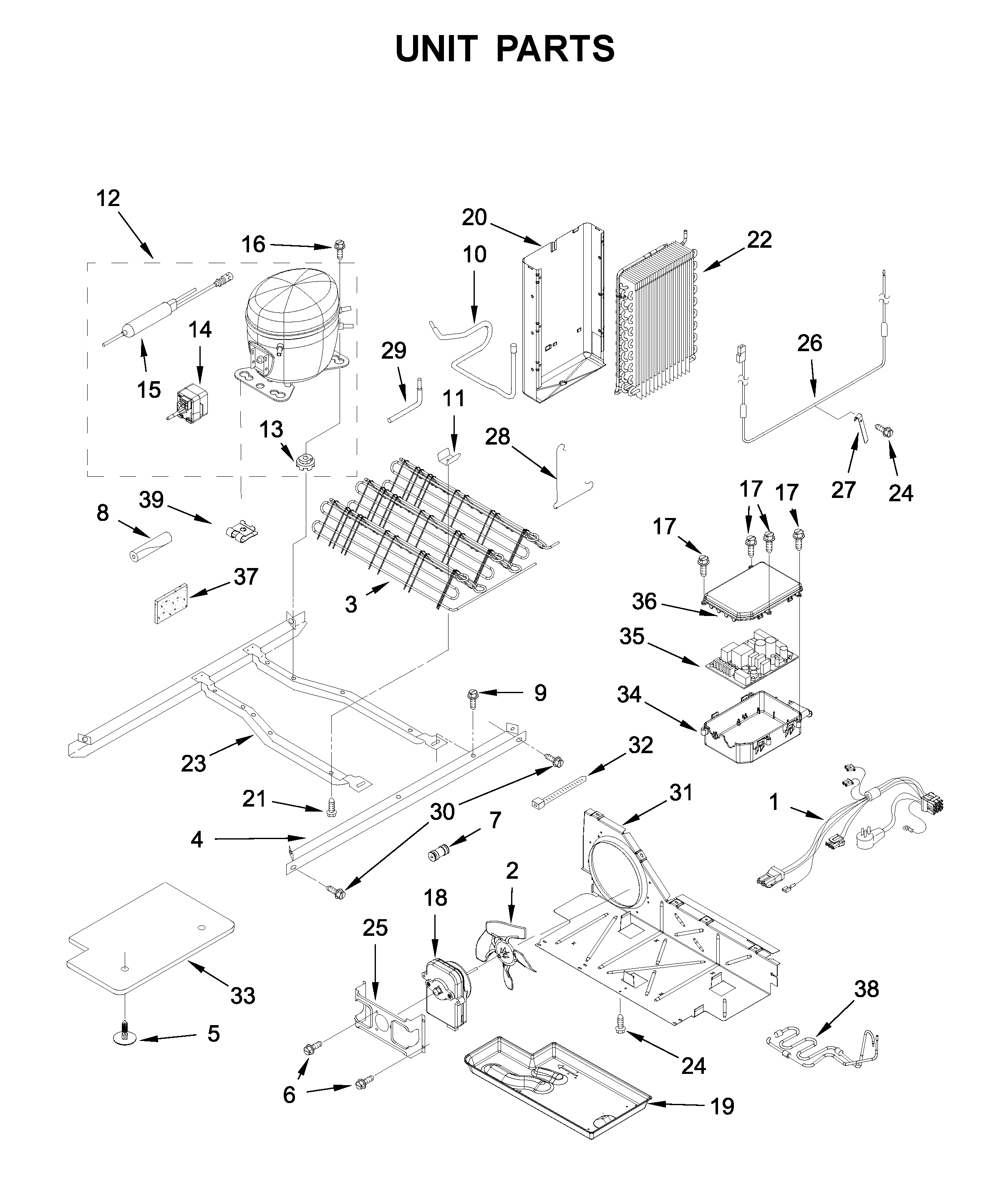 Whirlpool WRS331SDHM03 unit parts diagram