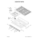 Whirlpool WFG525S0JS1 cooktop parts diagram