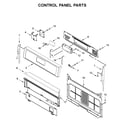 Whirlpool WFG525S0JS1 control panel parts diagram