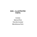 Whirlpool WFG525S0JS1 optional parts (not included) diagram