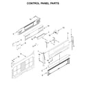 Whirlpool WFG775H0HW1 control panel parts diagram