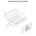 KitchenAid KDFE204KPS0 upper rack and track parts diagram