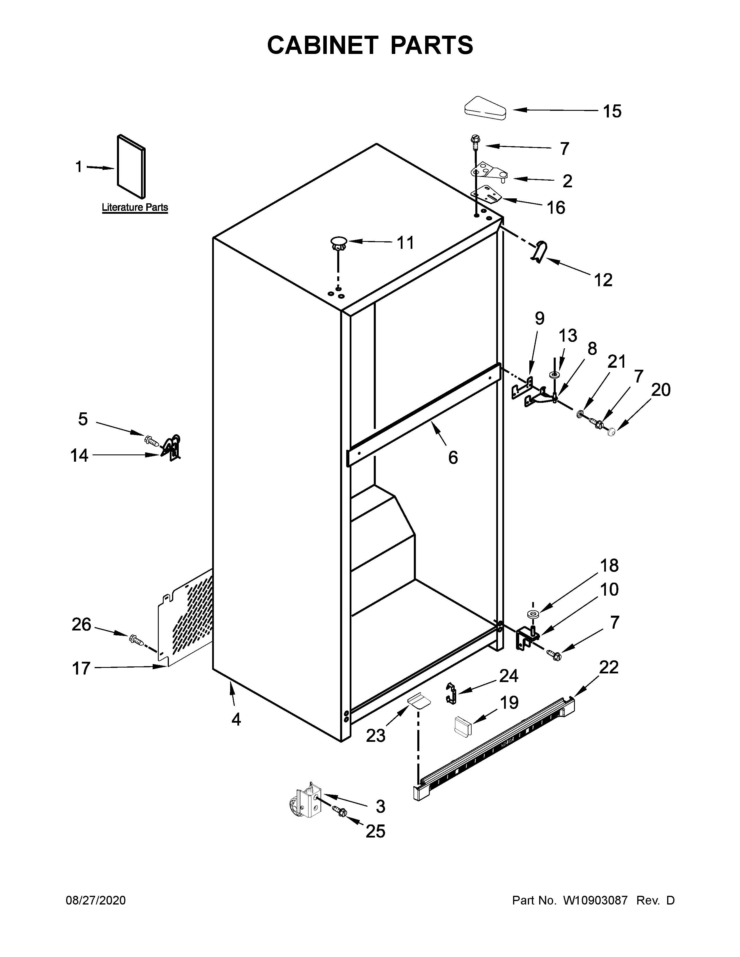 Maytag MRT311FFFM00 cabinet parts diagram