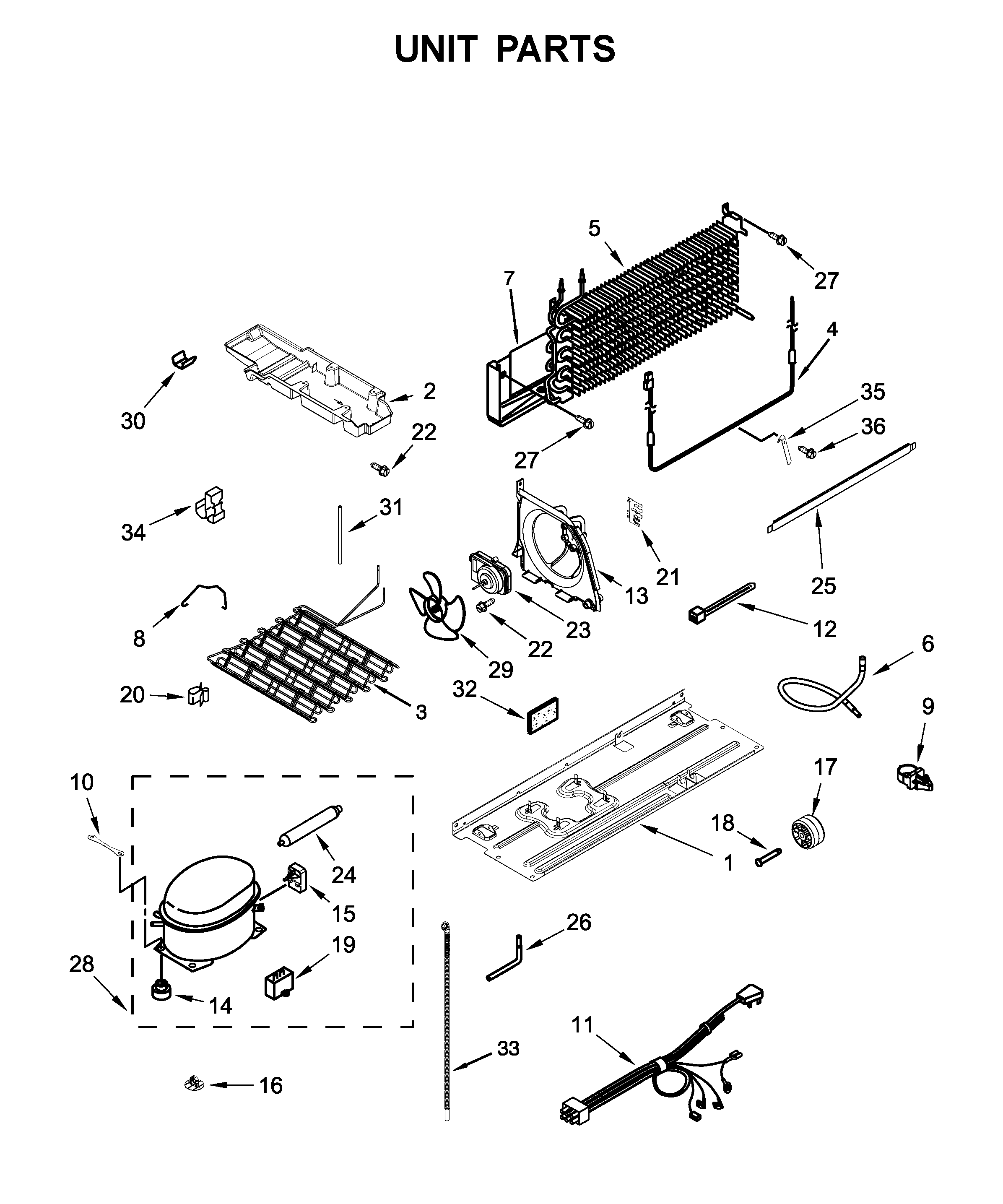 Maytag MRT311FFFM00 unit parts diagram