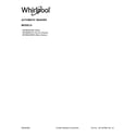 Whirlpool WFW9620HBK0 cover sheet diagram