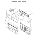 Whirlpool WFG525S0JW1 control panel parts diagram