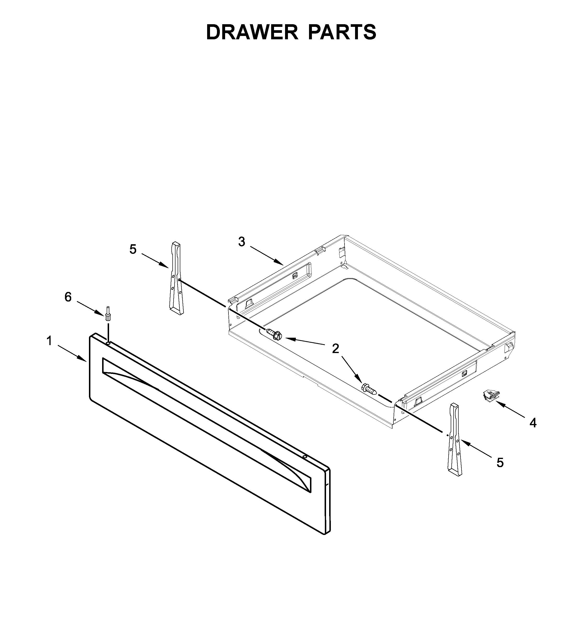 Maytag MGR6600FW2 drawer parts diagram