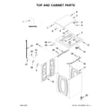 Crosley CAW38125HW1 top and cabinet parts diagram