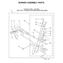 Whirlpool WGD4850HW1 burner assembly parts diagram
