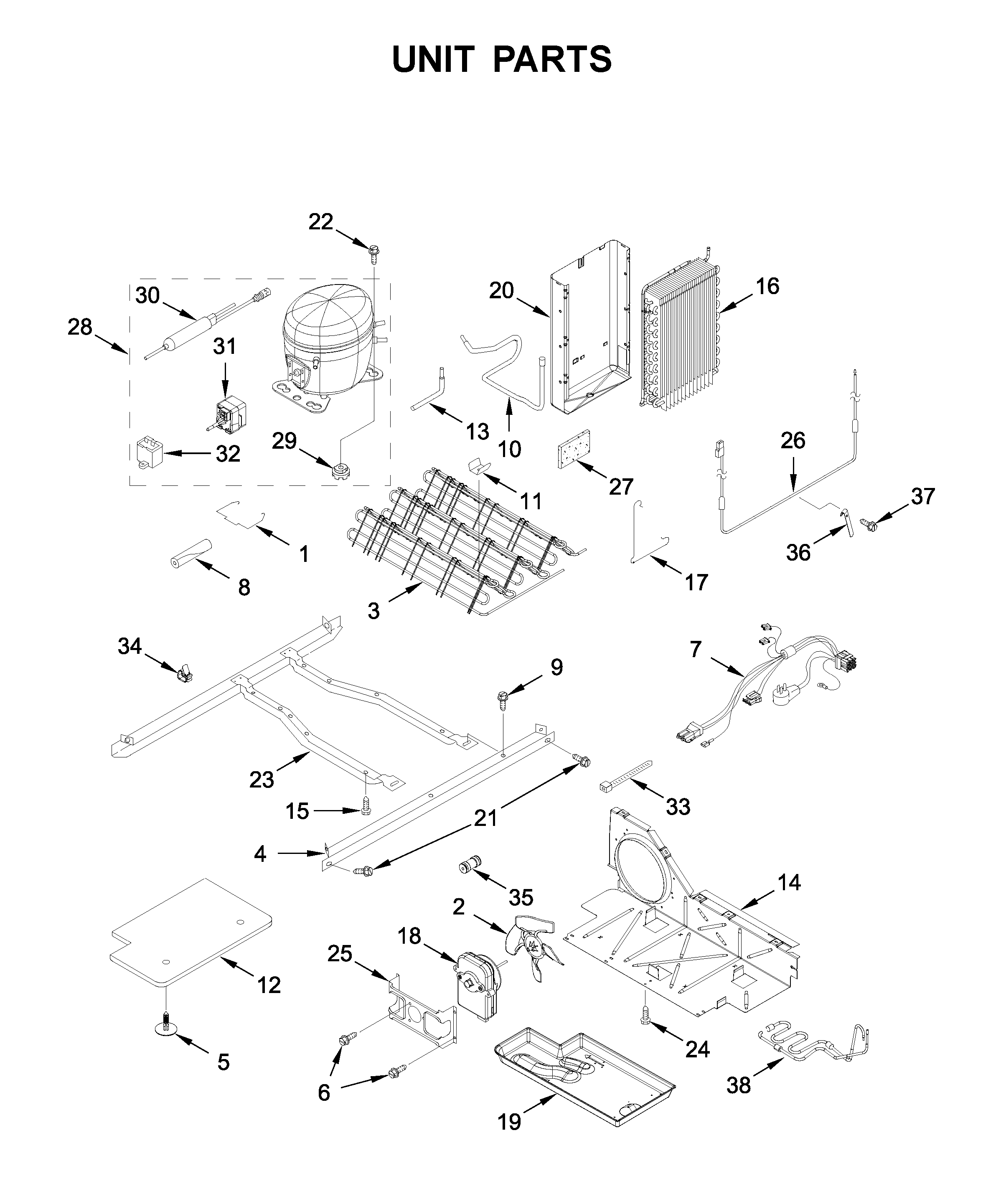 Whirlpool WRS315SDHT05 unit parts diagram