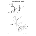 Whirlpool WDF330PAHW4 door and panel parts diagram